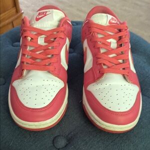 Nike Red and White Sneakers